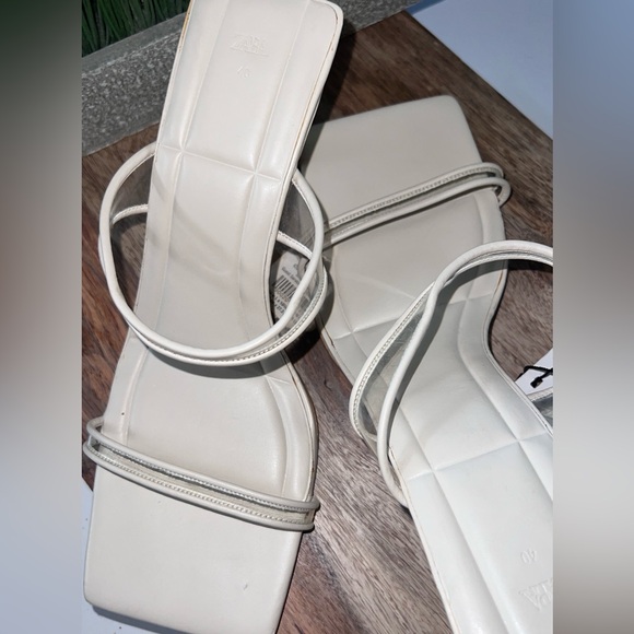 Zara beige heeled sandals - Picture 6 of 7